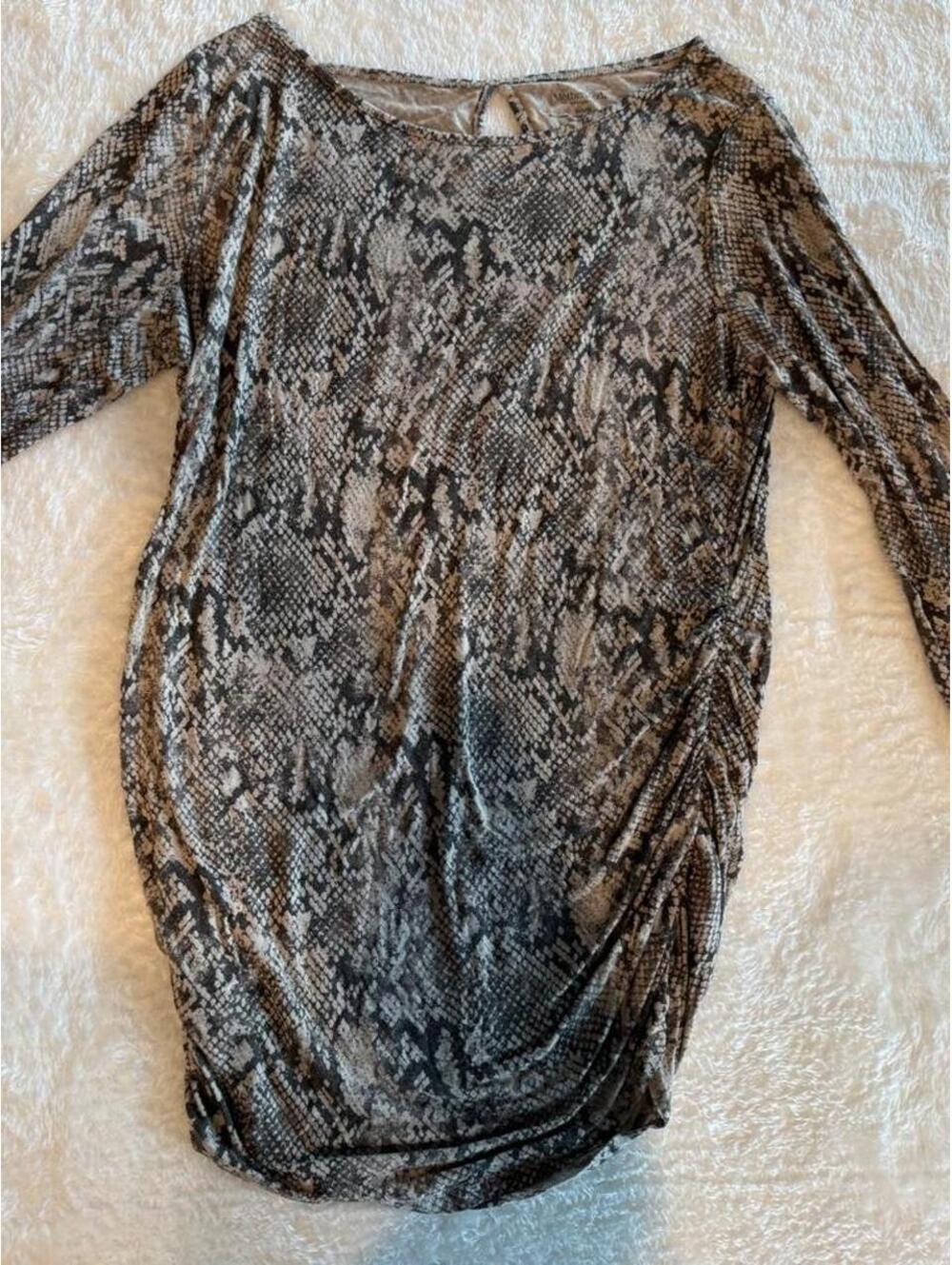 Motherhood Maternity Snake Print Top M